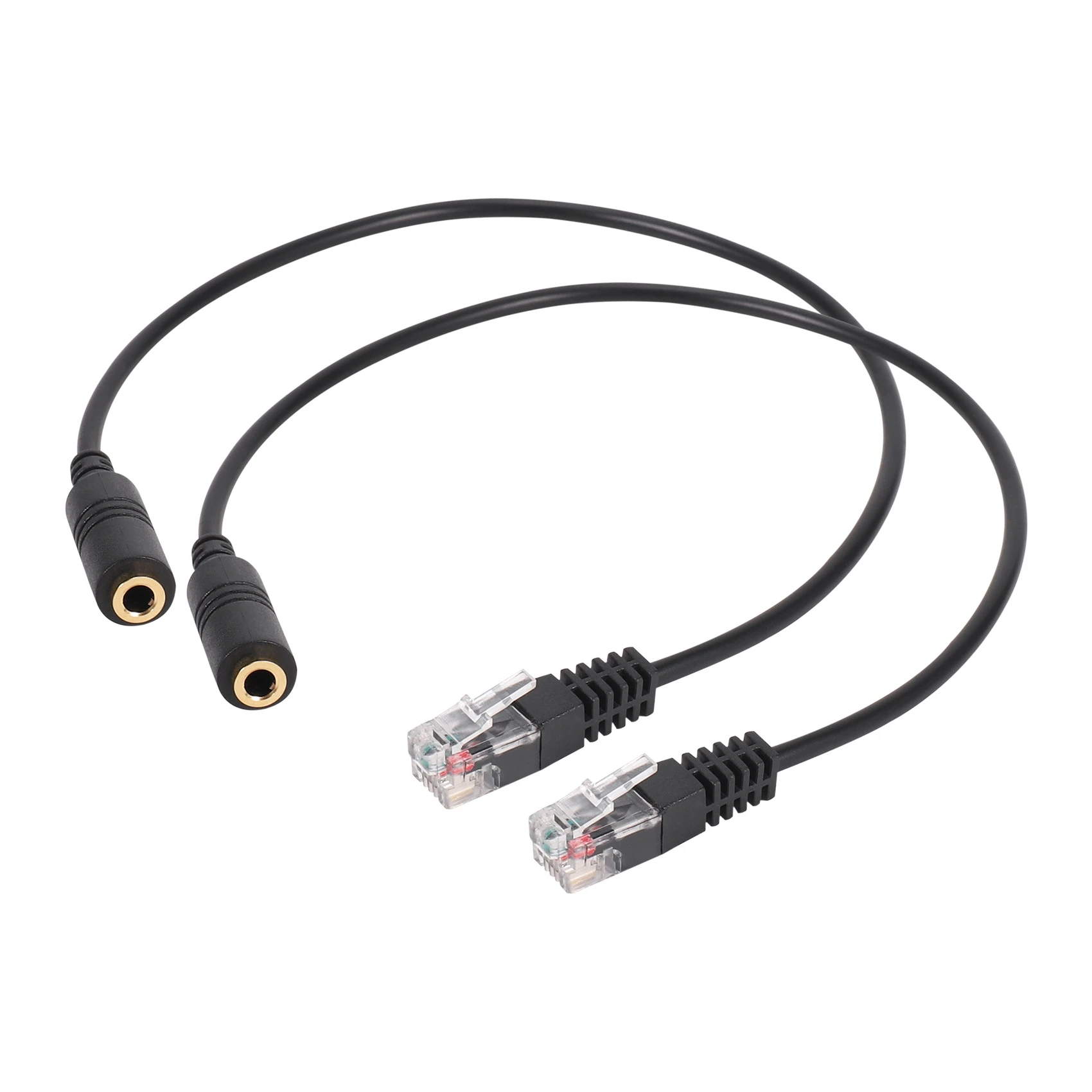 2 szt. 3,5 mm stereofoniczny zestaw słuchawkowy audio do gniazda Cisco żeński na męski adapter wtyczki RJ9 kabel konwertera