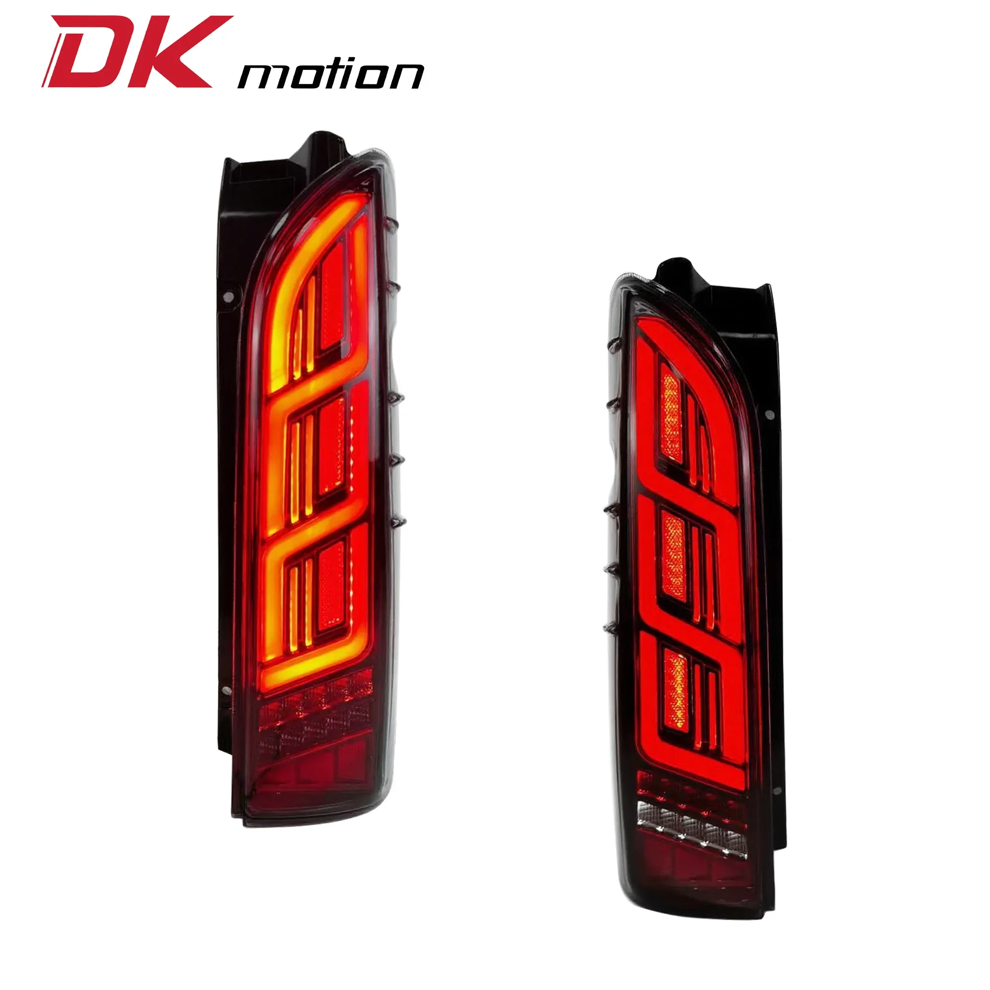 DK Motion Factory LED Taillights Rear Tail Lamp 2004-UP Commuter Dynamic Tail Light for Toyota Hiace！！
