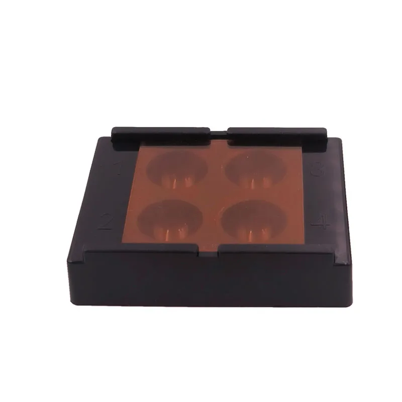 Dental Veneer Storage Box Teeth Patch Shading Light Storage Box 4 holes Dental Membrane Tooth Box Denture Retainer Molar Box