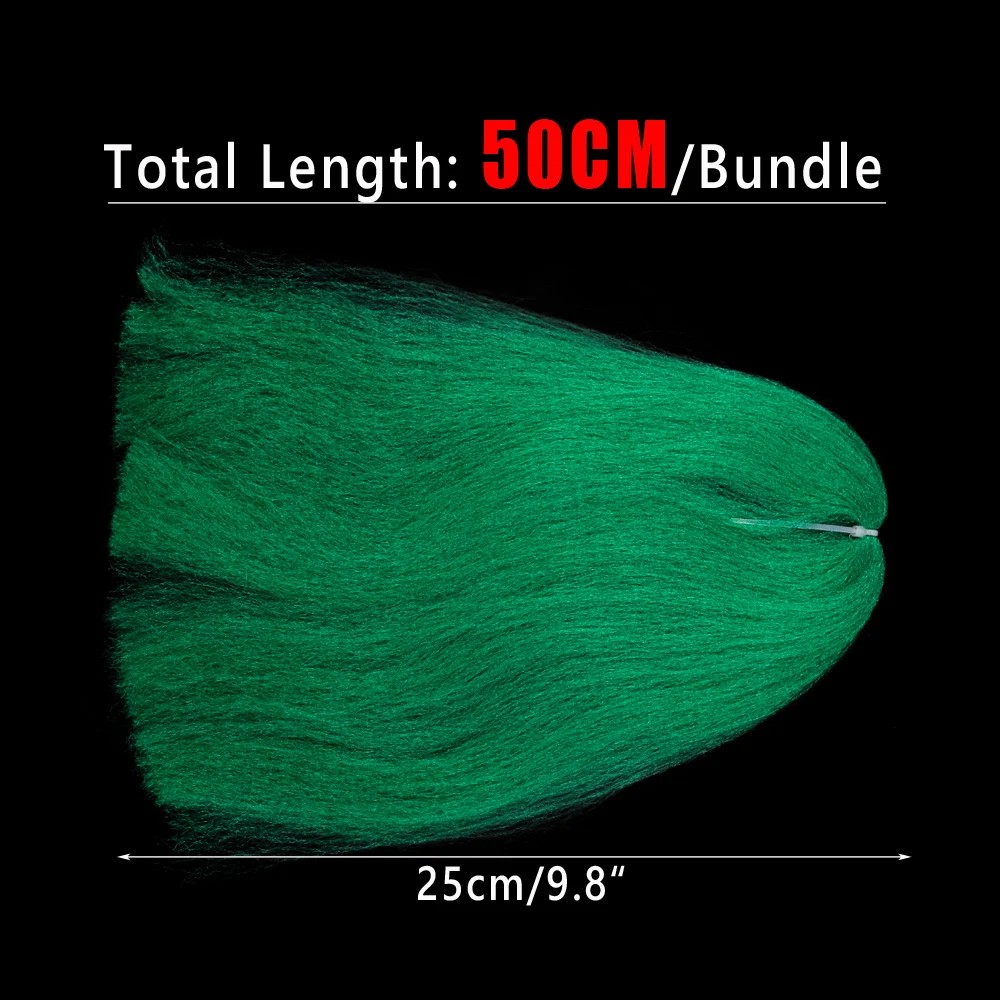 Wifreo 50cm Length Light Fluffy EP Silky Fiber Fly Tying Materials Synthetic Hair TRIGGER POINT Minnow Soft Baitfish Body Fibers