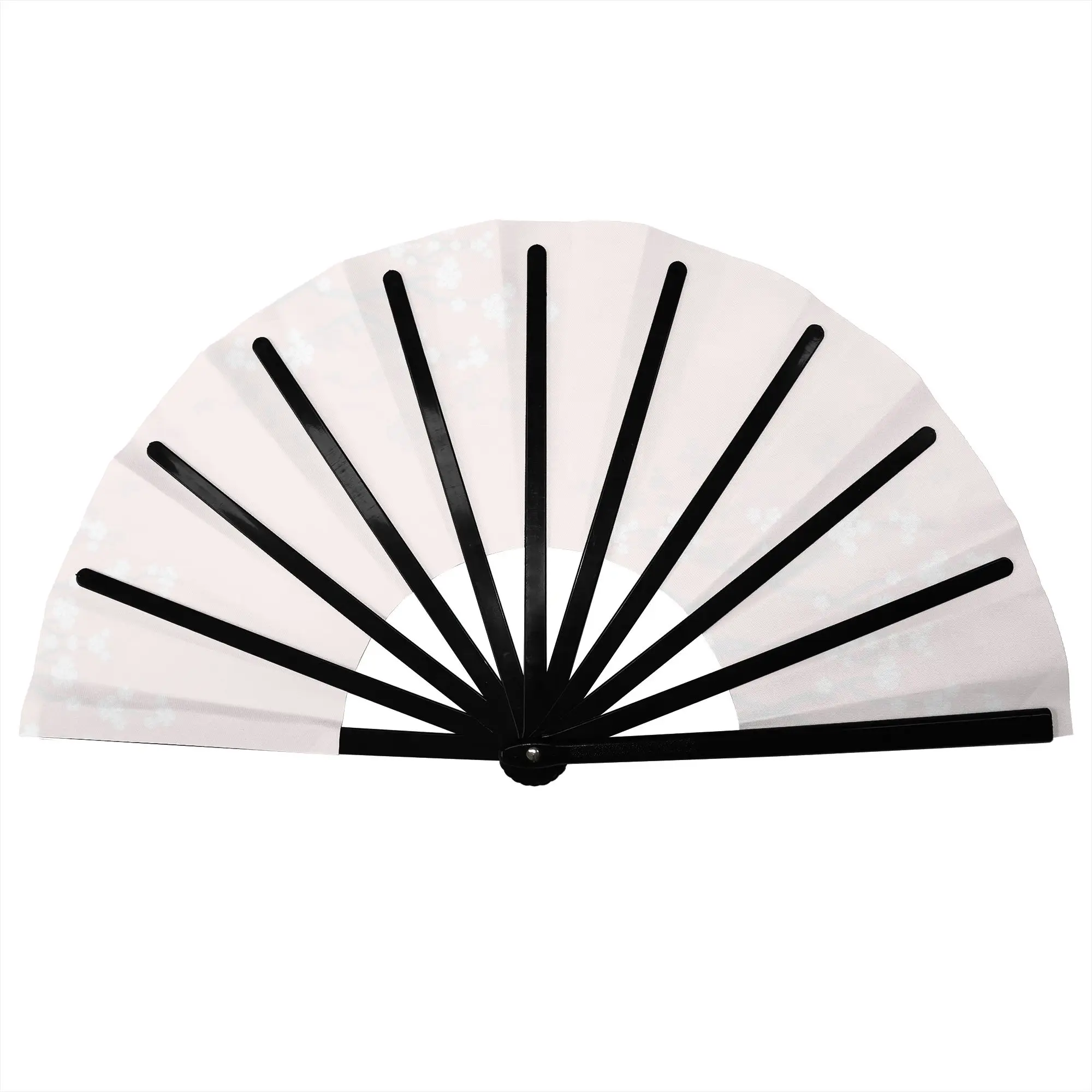Oriental Cherry Blossoms Chinese Wedding Double Happiness Stylish Hand Fan Unisex Japanese Sakura Printed Polyester Fan