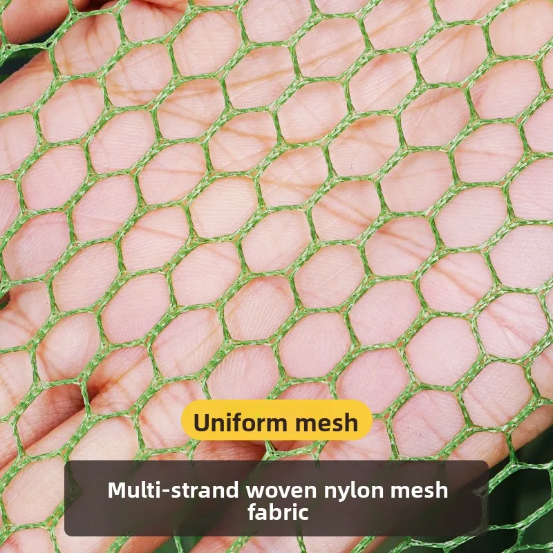 Steel fork small fish net, portable outdoor fishing net, fish protector, fishing net, black pit fish net bag, anti-snag fish net
