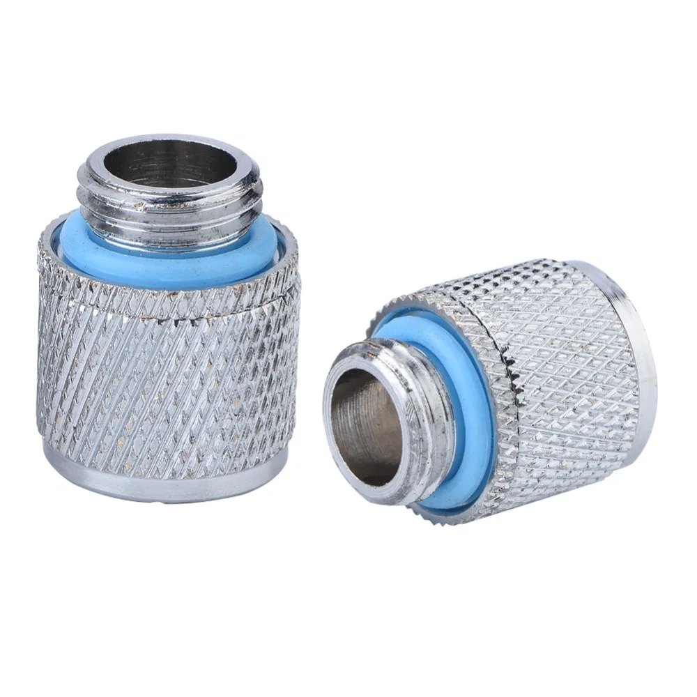 

2PCS G1/4 Thread 2 Points Compression Fitting Watercooling Low Resistance Durable Water Cooling Compression Fitting