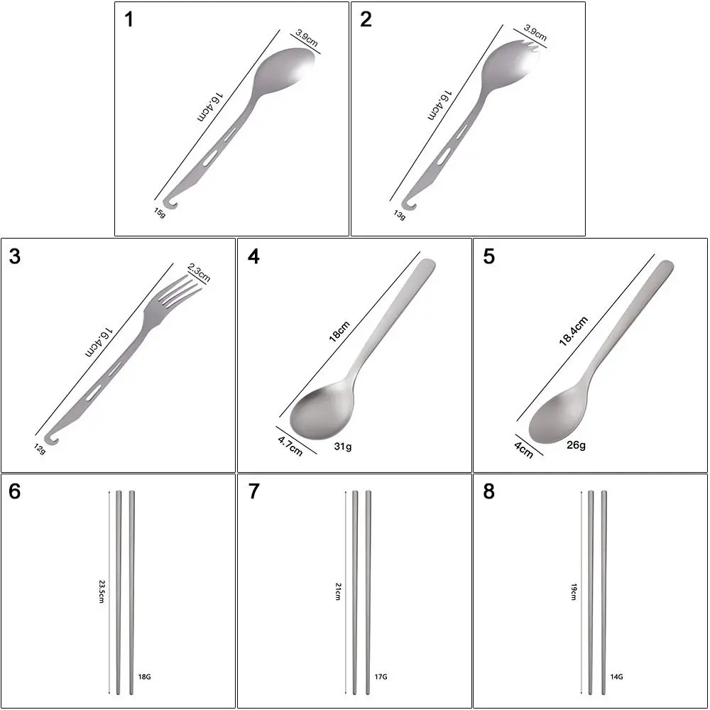 高品質ポータブルチタンスプーンロングハンドル環境屋外キャンプフォーク EDC ツールアウトドアツール