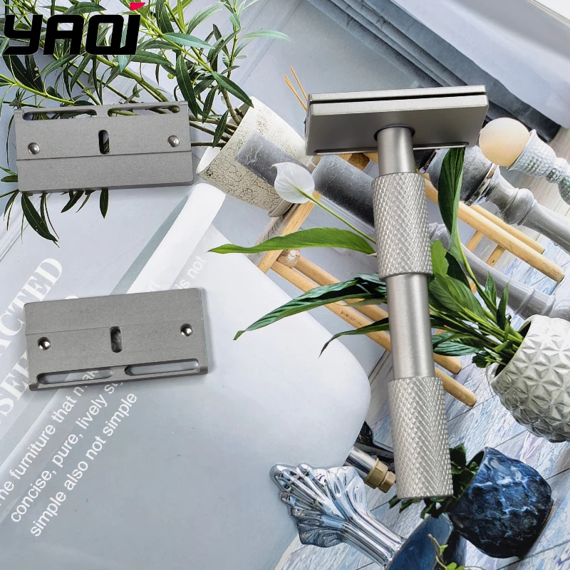 

2026 New Arrival！YAQI Aileron GEM Blade Safety Razor - Traditional Shaving Razor with 3 Plates for Smooth Comfortable Cut
