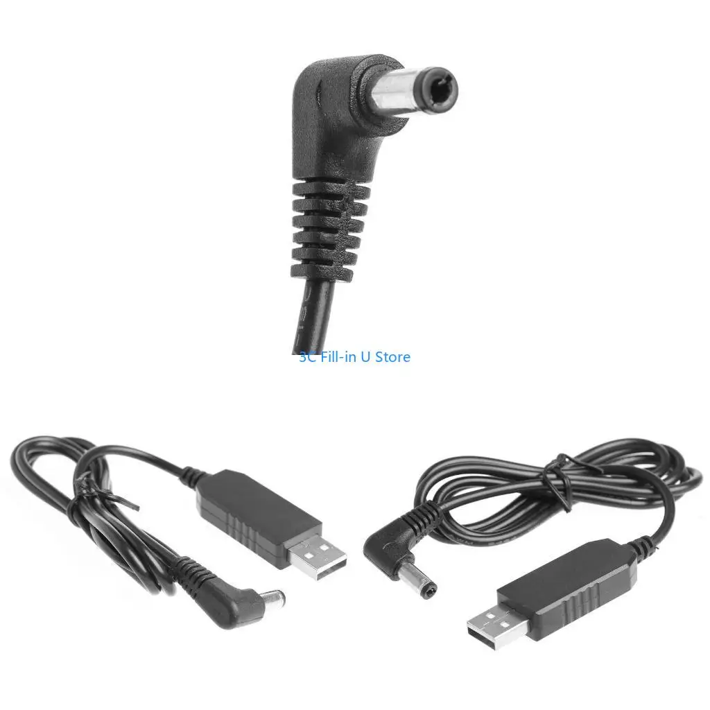 G8TA Barrel Cord USB A to DC5.5 Power Cable 5V Appliances Charging Cable