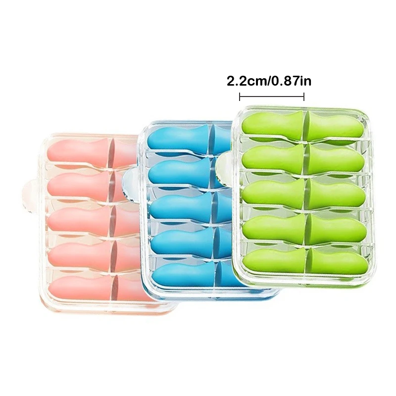 Durable 10/4Pcs Waist Shaped Earplugs Noise Reduction Sleep Anti Canceling Music Sound Insulation Earplug Protection Foam view 6