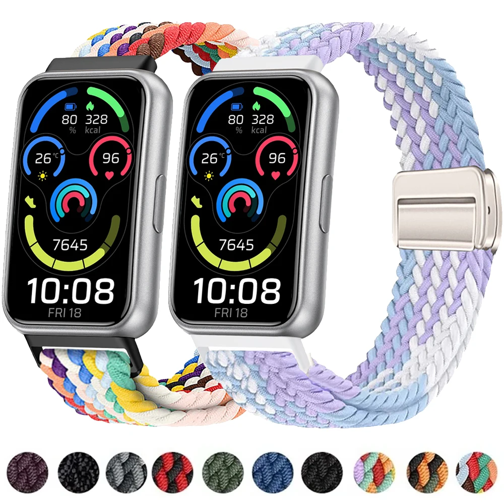 Nylon-Geflechtarmband für Huawei Band 11/11NFC, weiches, bequemes Uhrenarmband mit magnetischer Schnalle für Huawei 11Pro/11Pro NFC-Zubehör