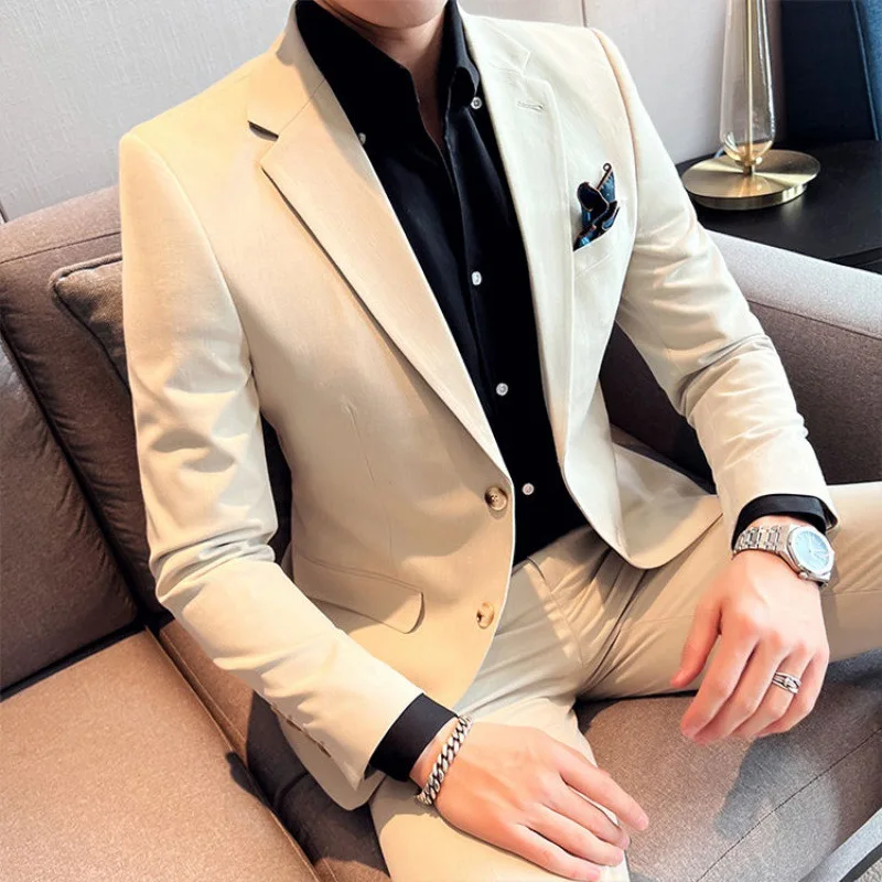 7207 Slim Fit Business-Freizeit anzug im britischen Stil