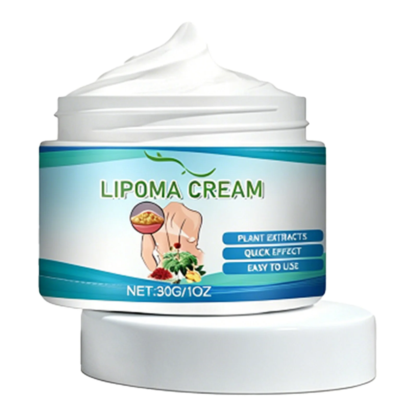 Herbal Body Care Ointment Plant Extract Formula Knot Removal Cream Deep Moisturizing with Saffron & Ginger for All Skin Types