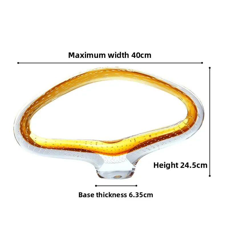 Light luxury gold bubble hollow glazed ornament model room bedroom living room dining room entrance home decoration