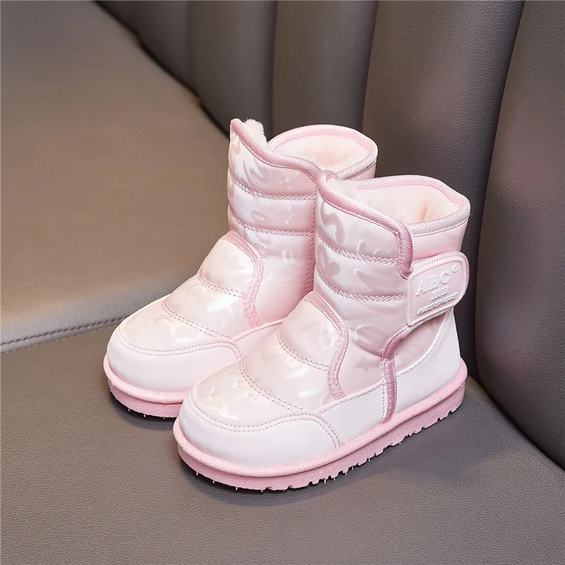 Winter New Boys Girls Cotton Shoes Plush Thickened Soft Soled Children Shoes botte enfant fille botas de invierno para niña 부츠