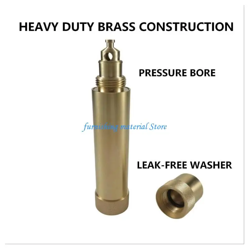 

Y5GD Brass Twist Hose Nozzle with Adjustable Sprays Settings Heavy Duty Brass Garden Hose Nozzle for Watering Plant and Lawn