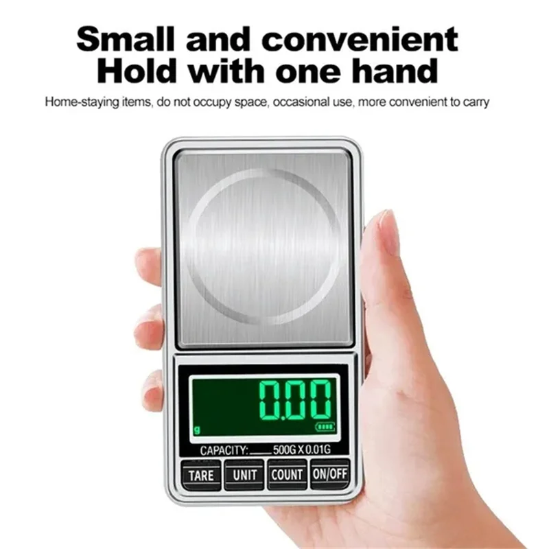 Imagem -03 - Portátil Mini Pocket Jóias Escala Usb Recarregável Digital Eletrônico Alta Precisão Led Balance