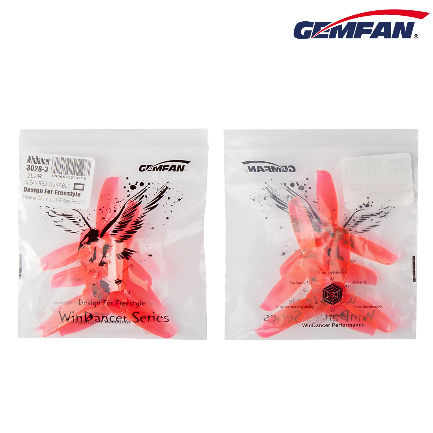 8 Stück / 4 Paar Gemfan Windancer 3028 Propeller 3 Zoll PC 3-Blatt CW CCW FPV Propeller Mini-Propeller für 3-Zoll-FPV-Renndrohnen – Detail 12