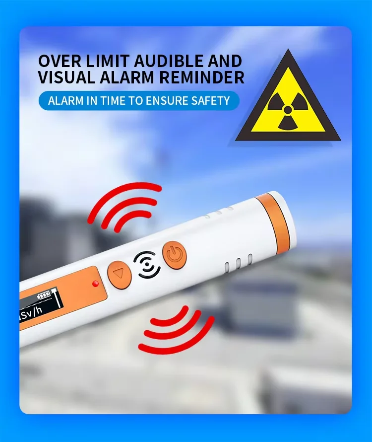 Geiger Counter Nuclear Radiation Detector Personal Dosimeter X-ray γ-ray β-ray Radioactivity Tester Marble Detector