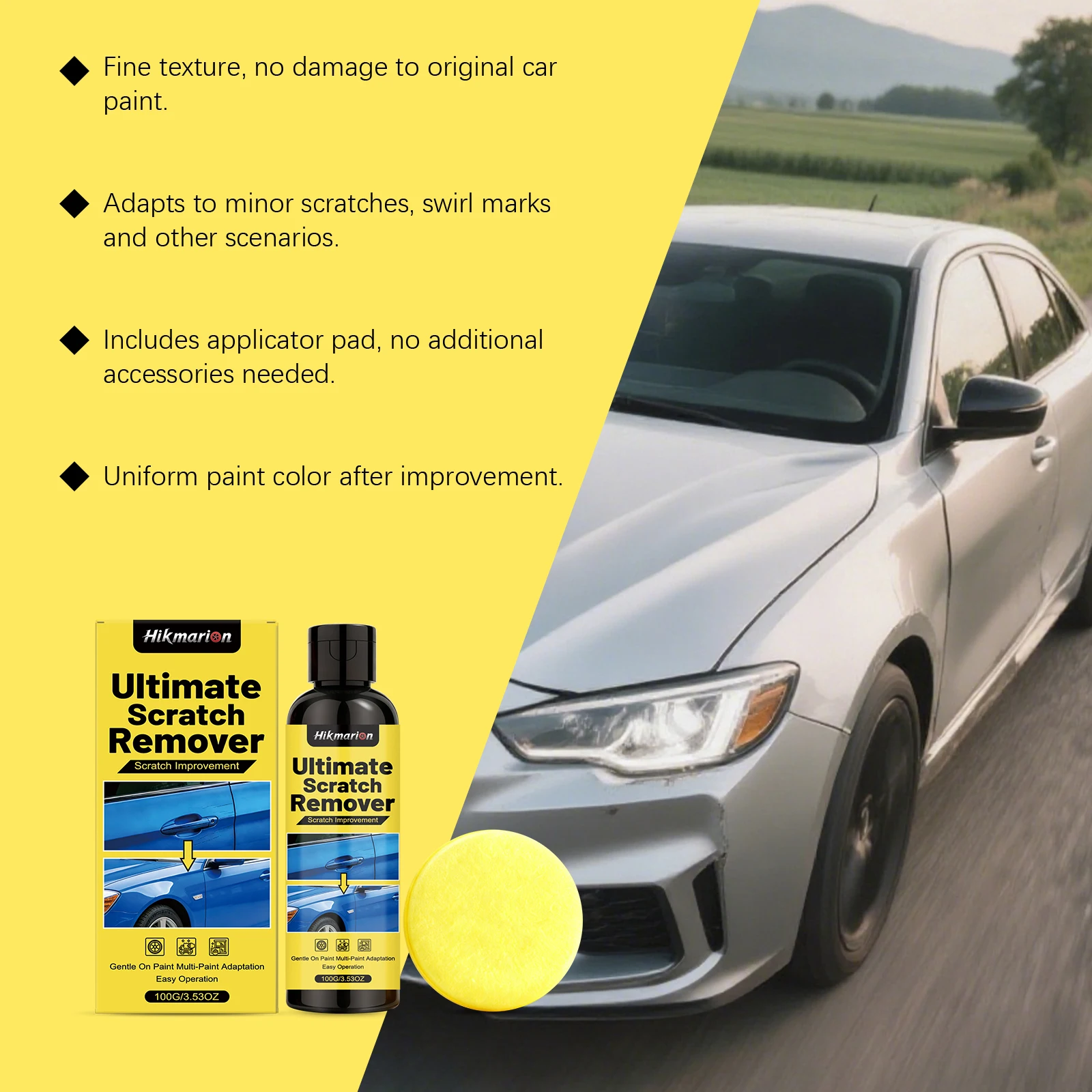 Car Scratch Repair Kit Polishing and Restoration Set for Light Scratches, Swirl Marks Scratch Remover Auto Body Maintenance image 6