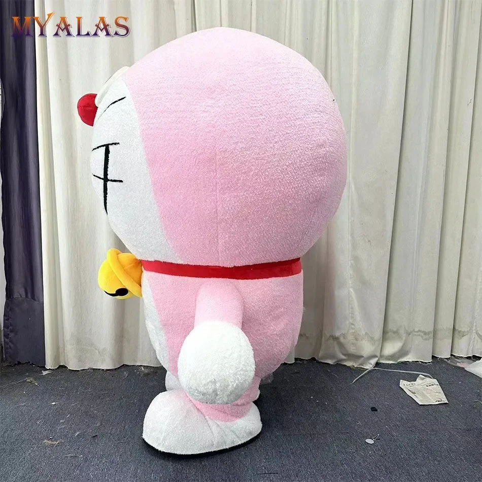 Kostium Maskotki Dla Dorosłych, Nadmuchiwany Kot, Kostium Maskotki Robocat, Kostium Doraemon, Fantazyjne Przebranie Cosplay, Super Bez Baterii