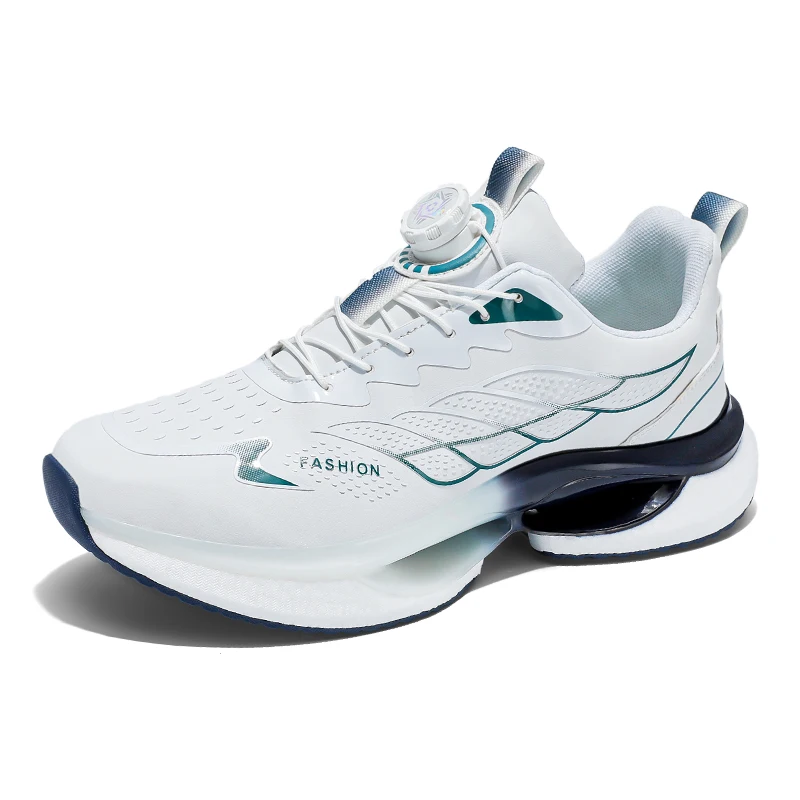 

Hot selling men's casual shoes shockproof comfortable real explosion breathable technology rotating button trend sports shoes