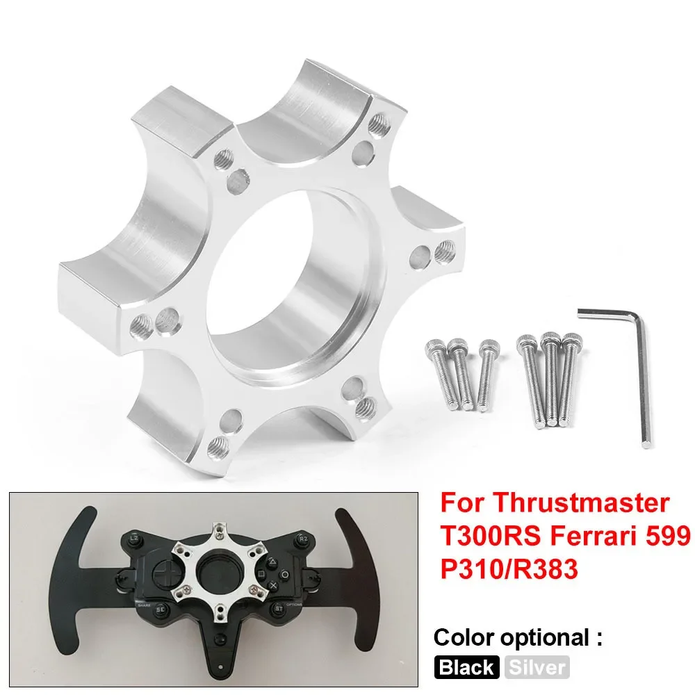 

70mm Steering Wheel Adapter Plate for Thrustmaster T300RS Ferrari P310 R383 Y