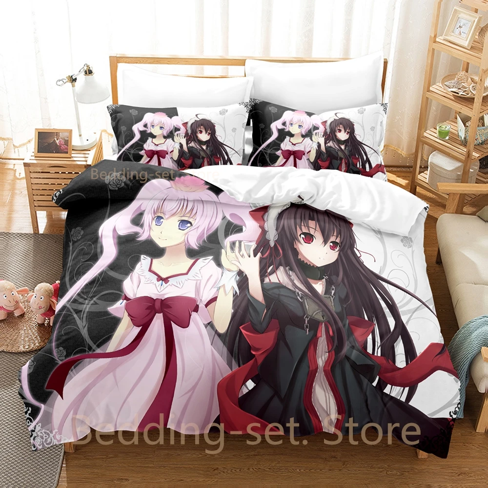 

The Mystic Archives of Dantalian Bedding Set Single Twin Full Queen King Size Bed Set Adult Kid Bedroom Duvetcover Sets Anime