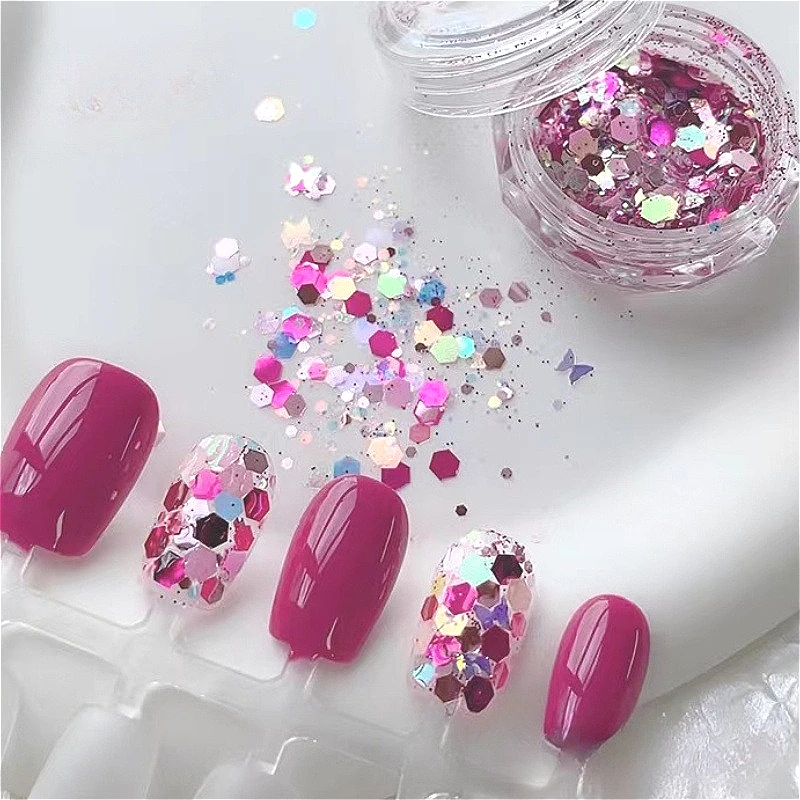 

1box Nail Art Sequins Flash Series Sequins Nail Art Mobile Phone Case Hairpin Nail Art Diy Ornament Decoration Accessory
