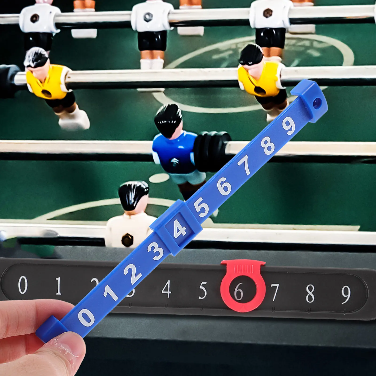 2Pcs Foosball Score Counter Multifunctional Tabletop Scoreboard 0-9 Numbers Plastic Scoring Indicator for Table Football Game