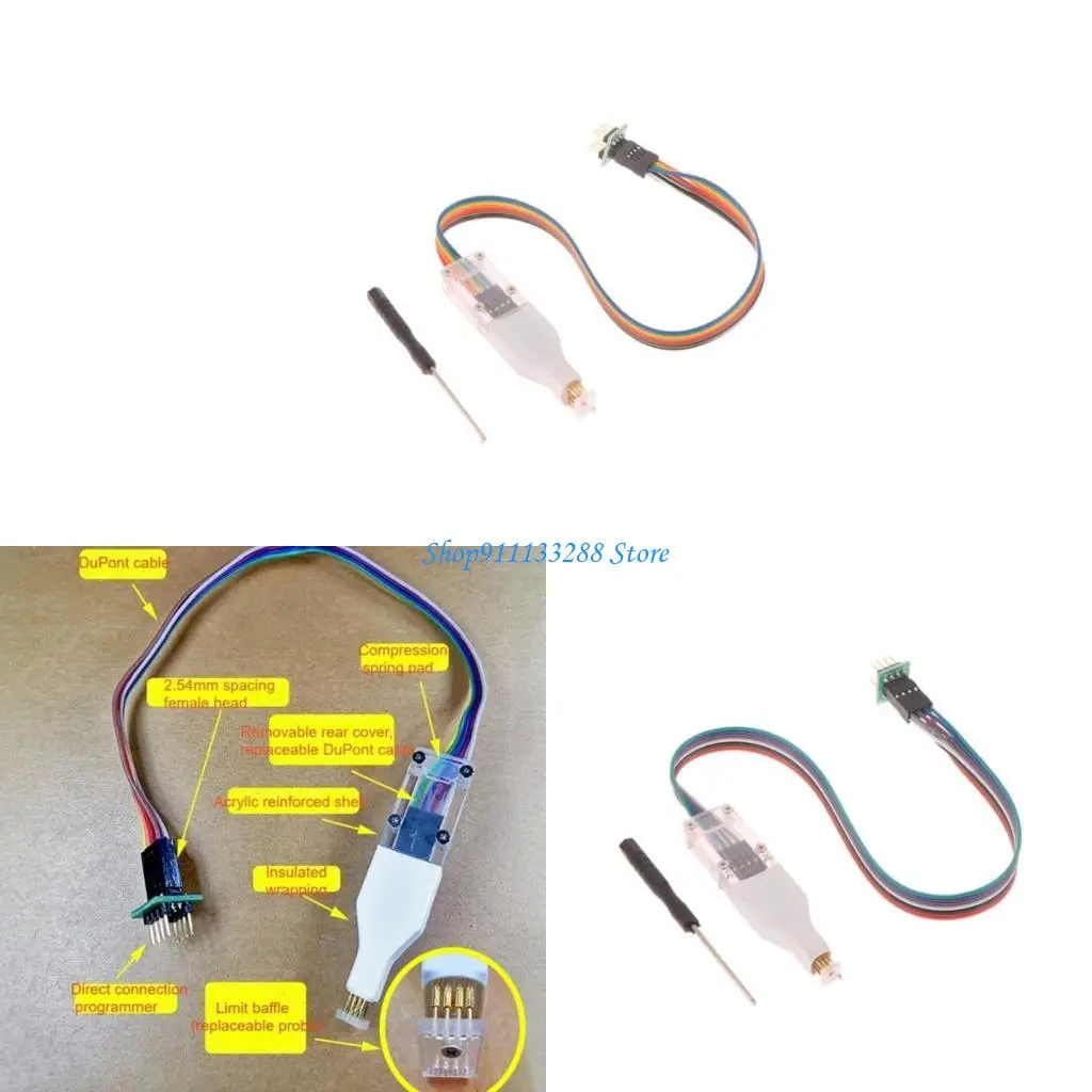 

G88D Sop8 Wson Chip Programming Probes Spring Pin Cable for Electronic Devices and Development Boards
