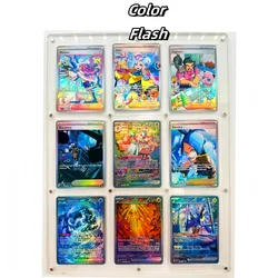 English DIY PTCG Pokemon Trainer Iono Miriam 9PCS/Set Refractive Flashcard Anime Peripheral Game Collection Card Holiday Gift