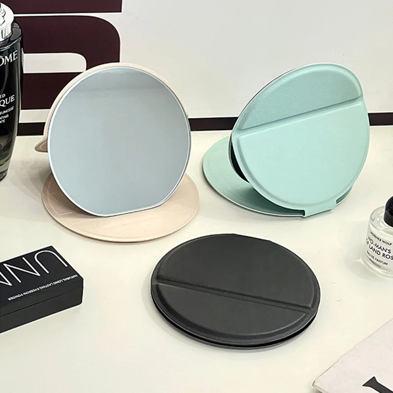 Women Mini Mirror Folding Makeup Hand mirror Portable Single-side Mini Cosmetic Mirror Foldable High Definition Vanity Tools 손거울