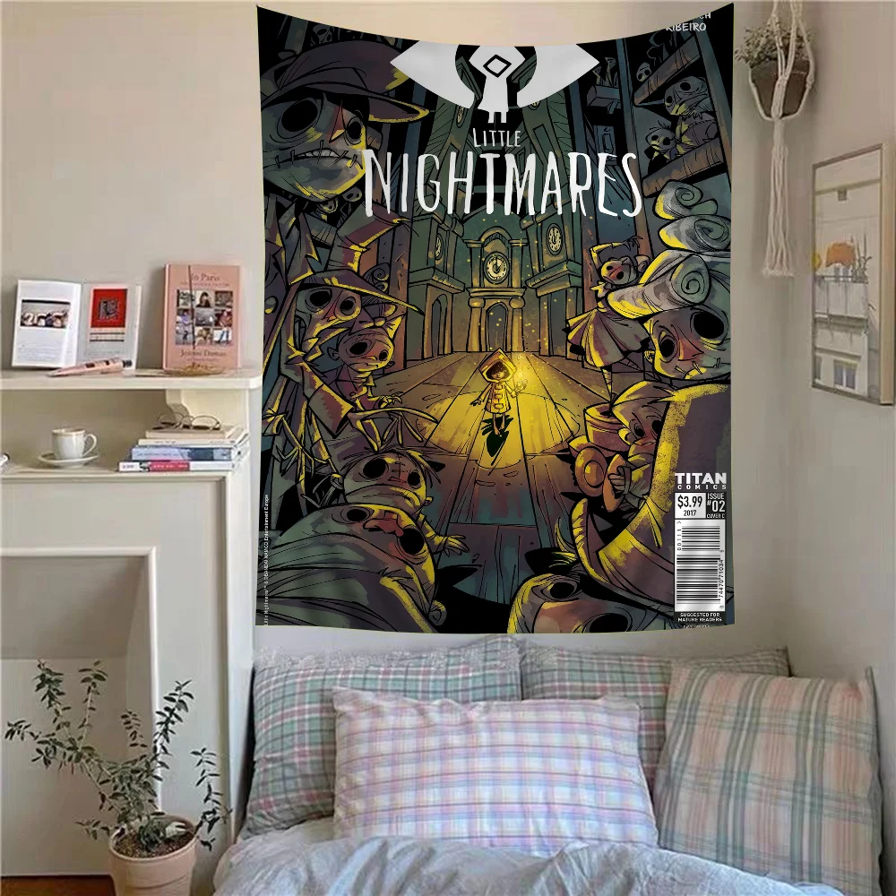 Game L-Little Nightmares Anime Tapestry Hanging Tarot Hippie Wall Rugs Dorm Home Decor