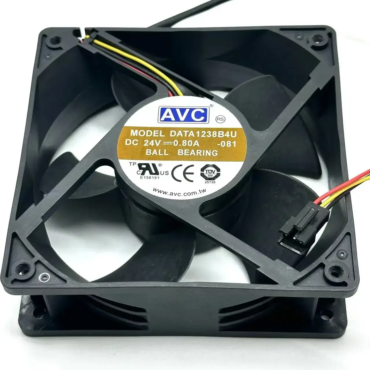 

AVC DATA1238B4U 081 DC 24V 0.80A 120x120x38mm 3-Wire Server Cooling Fan