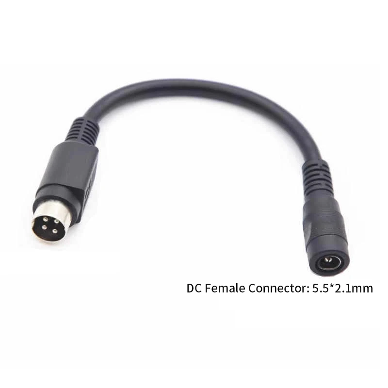 12V 10A DC Female to 4Pin Power Conversion Cable DC5.5*2.1 to 4pin Socket Male Plug Wire DC5521/DC5521 to 4 Core Extension Line