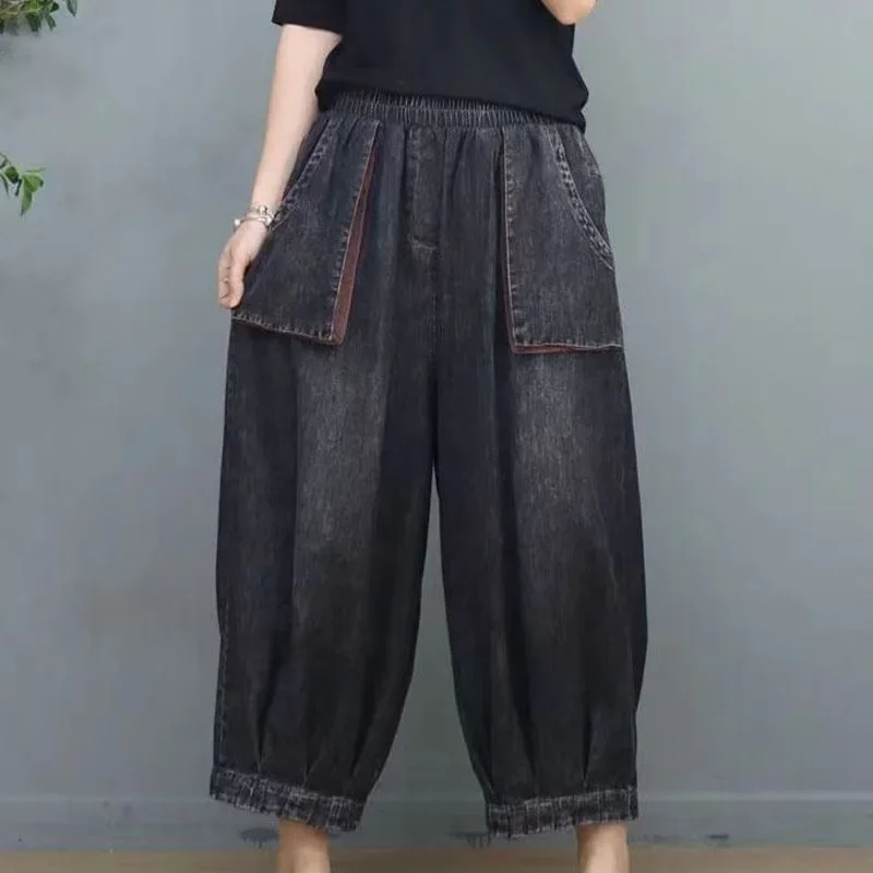 Pantalon Droit Plissé à Jambes Larges pour Femme, Vêtement observateur, Couleur Unie, Poches, Taille artificiel astique, Collection Printemps-Automne, A776