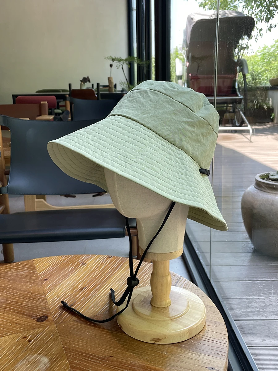 

2025 spring and summer quick-drying bucket hat women's big eaves sunshade sun hat sun protection hat women