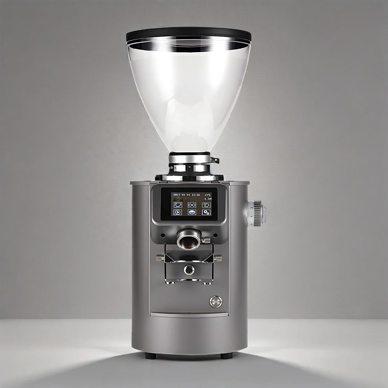 

Commercial Adjustment 90mm Titanium Alloy Flat Knife Head Italian Quantitative Coffee Bean Grinder With Scale