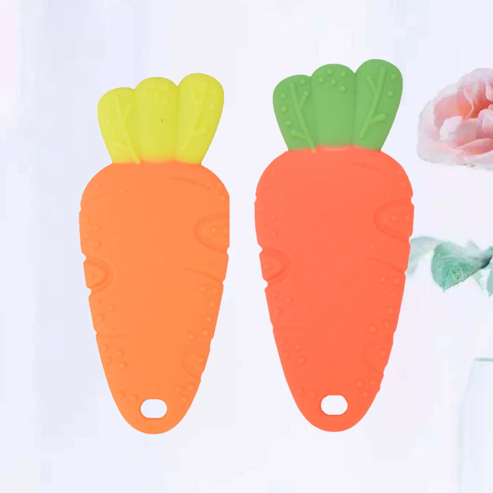 3 قطعة عضاضة سيليكون للأطفال تصميم نباتي مضغ عض تدليك أسنان الرضع مهديء يعزز صحة اللثة التنمية المبكرة #4