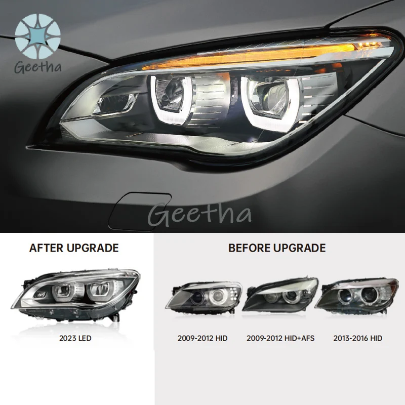 For Front DRL LED Headlights for F02 50W 12V IP67 Waterproof H10 6000K White Light Universal Fitment