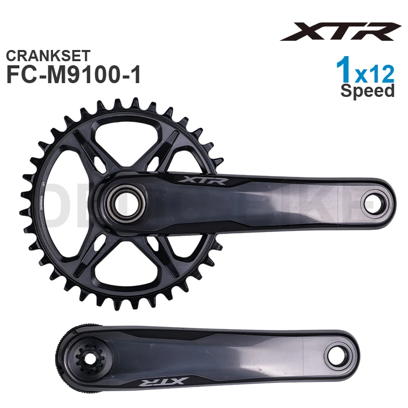 

SHIMANO XTR FC-M9100-1- HOLLOWTECH II - MTB Crankset - 162 mm Q-Factor - 1x12-speed 30T 32T 34T 36T 38T Original parts