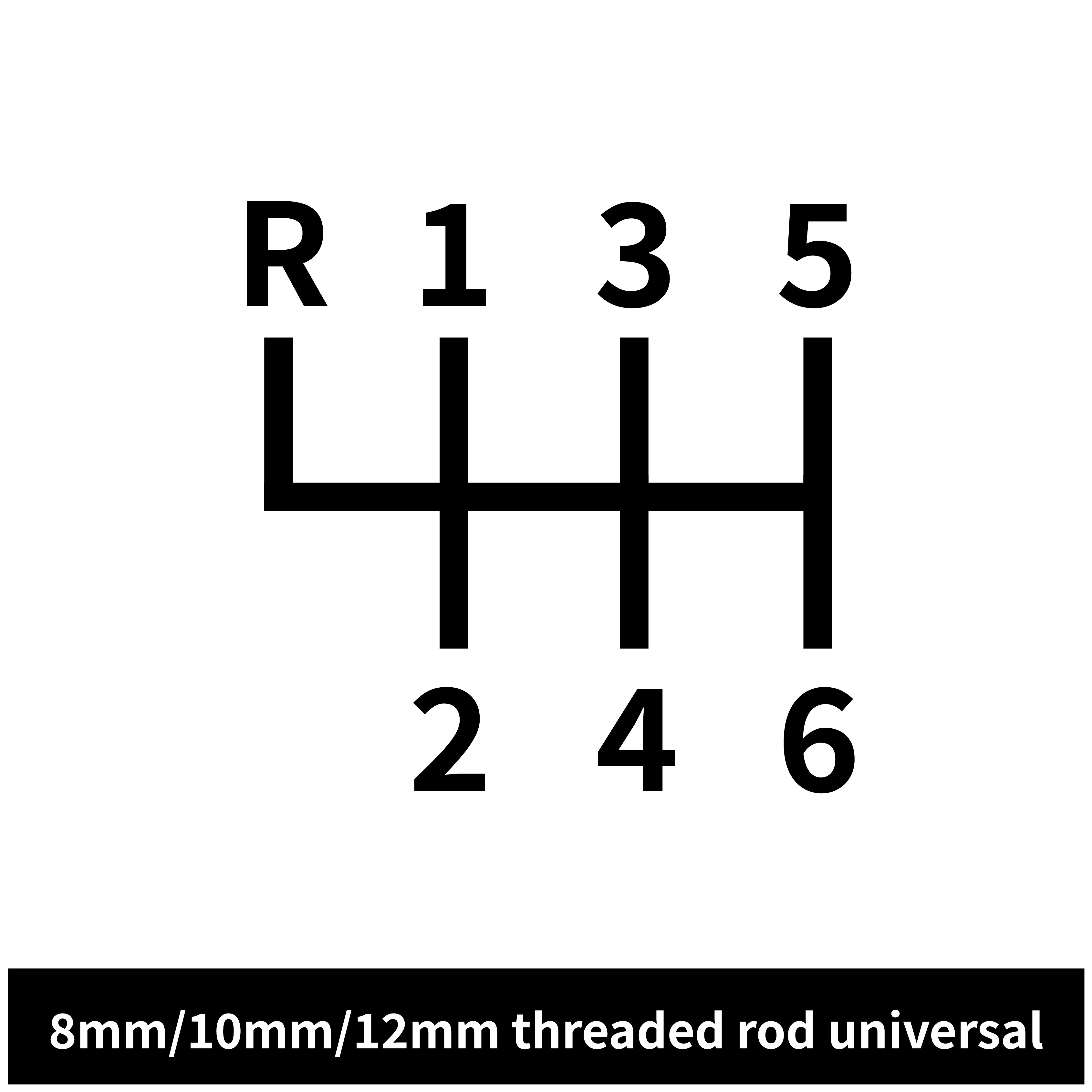 Kristall-Schaltknauf mit LED in Sieben Farben, Geeignet für 8-10-12MM Durchmesser, 5-Gang/6-Gang, Passend für Toyota/Lexus/Mitsubishi/Honda