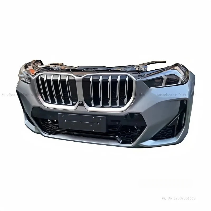 

Front Bumper Assembly Front Body Kit Complete for -X1 U11U12 LCi New Nose Cutting Assembly with LED Headlights