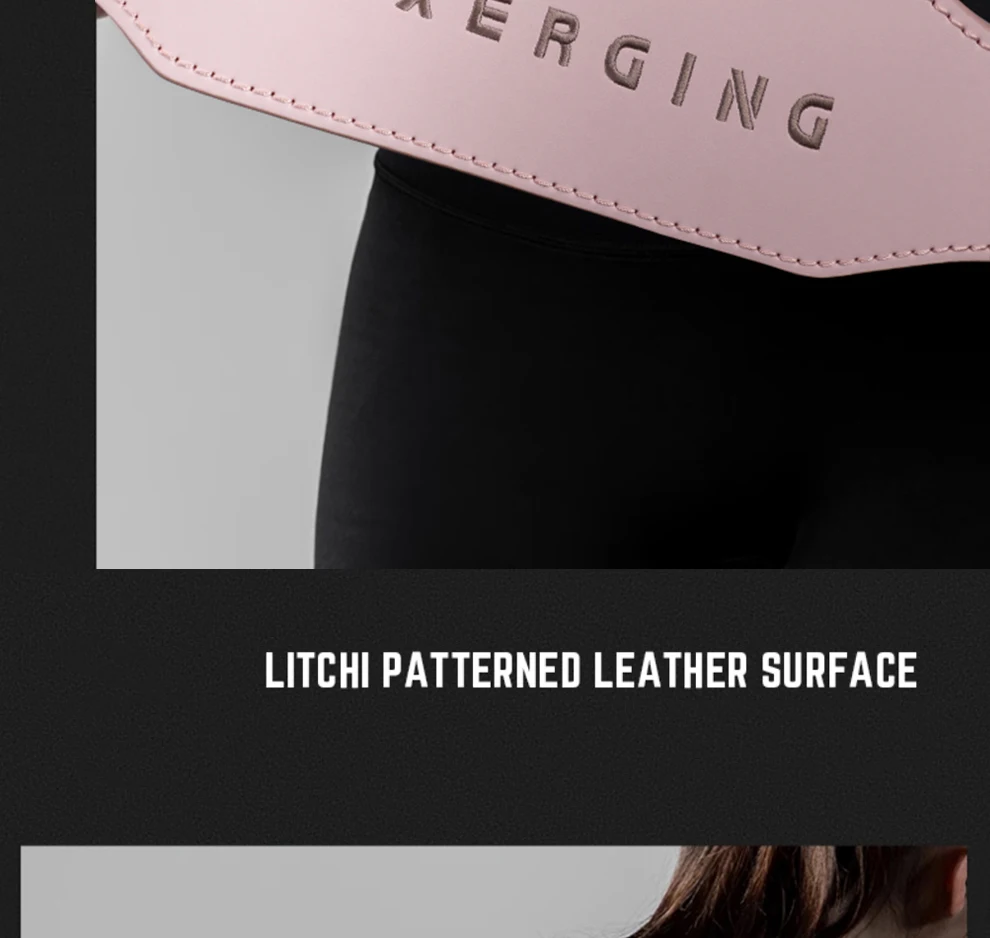 Gewichthebergürtel für Frauen, 10 cm Breite, Fitnessstudio, Fitness, Kniebeugengürtel, Rückenstütze, Powerlifting, Cross-Training, Trainingsgürtel, Rosa – Detail 5