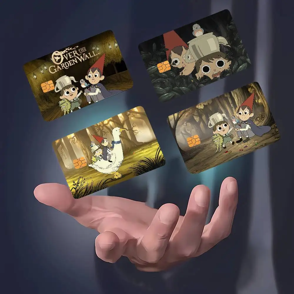 O-Over the G-Garden W-Wall Animation Bank Debit Decorative Protection Bus Subway Credit Card Stickers