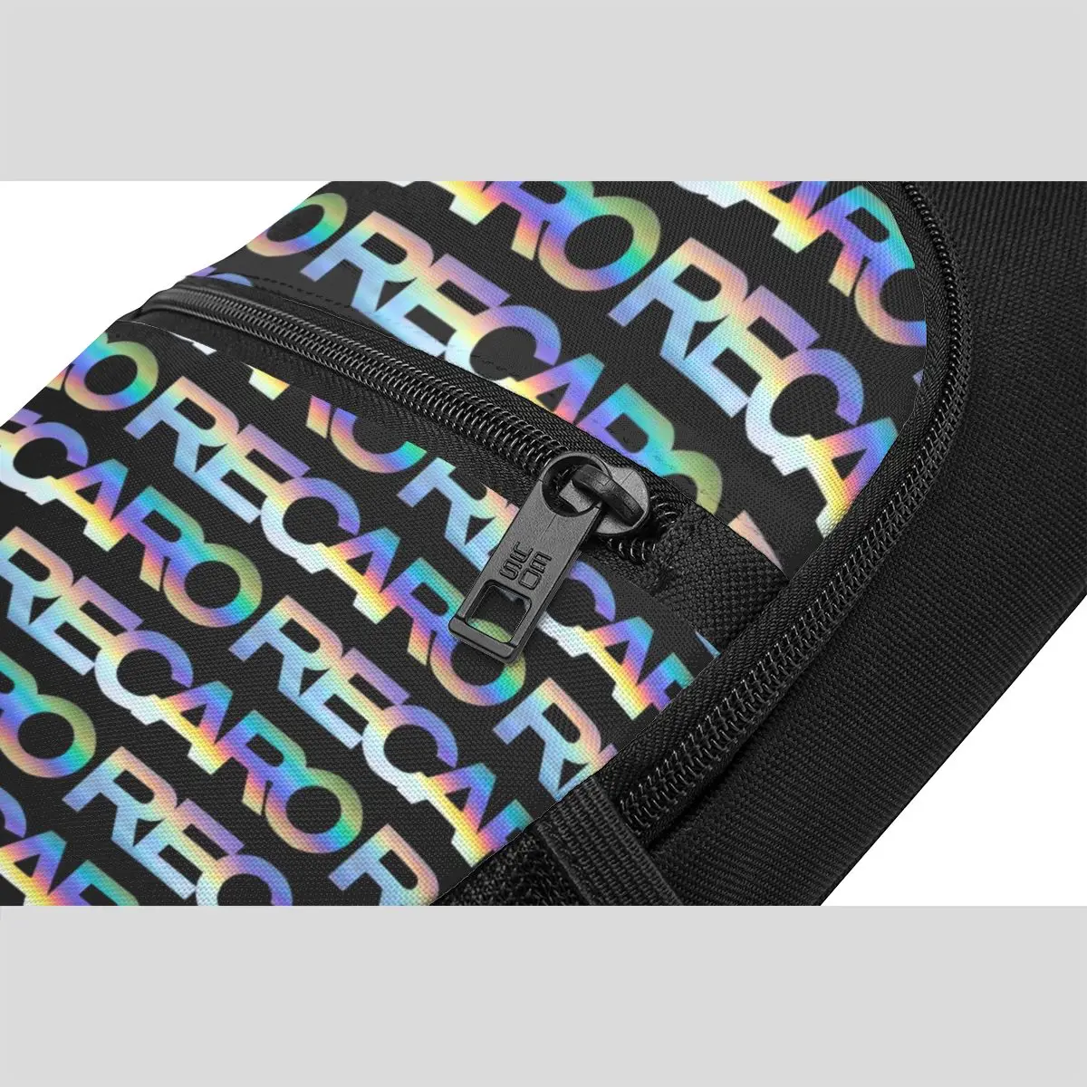 Recaro Houndstooth Logo Chest Bag Men Sling Crossbody Backpack Chest Bag Traveling Hiking Daypack Shoulder Bag view 3