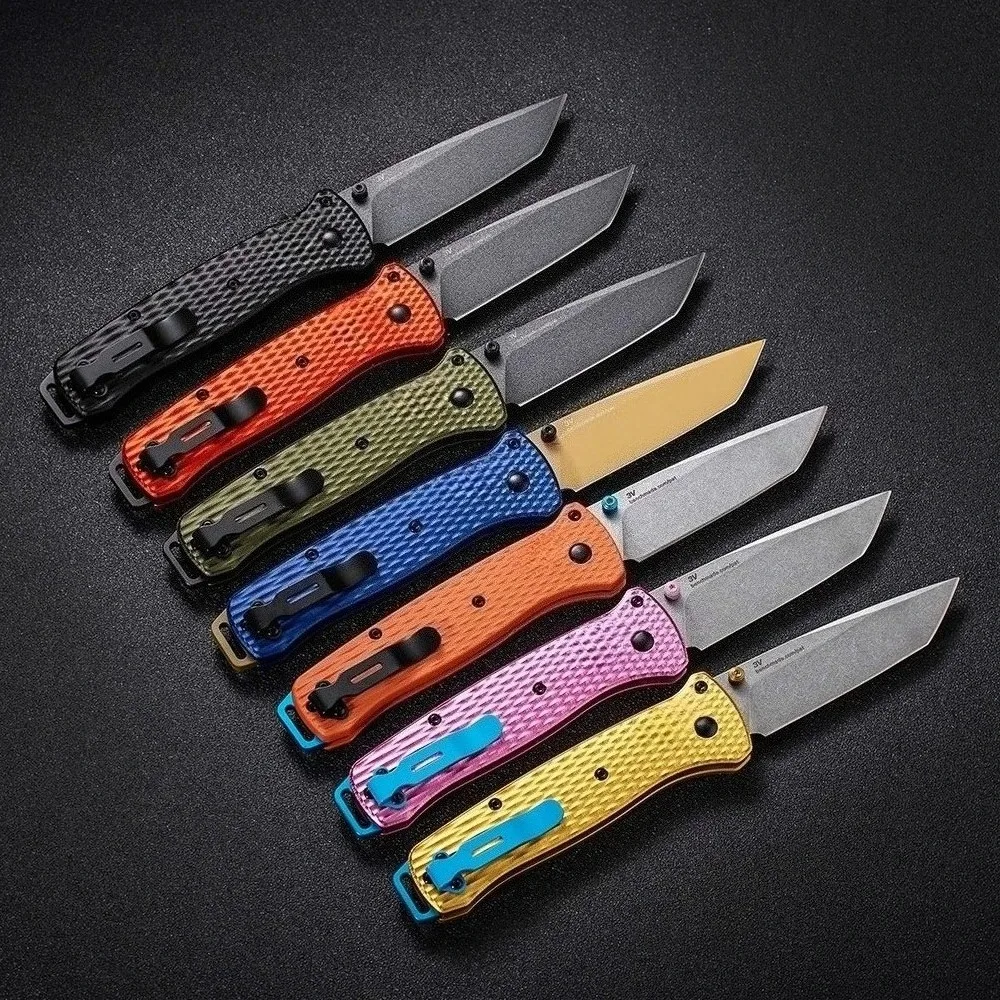 High-quality brand new BM537 series folding knife with 6061 aluminum handle / ABS handle for outdoor camping