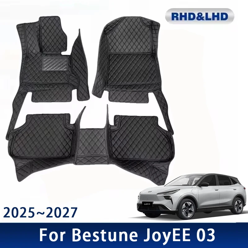 Car Floor Mats For FAW Bestune JoyEE 03 Yueyi 2025 2026 2027 Waterproof Custom Auto Foot Pads Carpets Interior Accessories