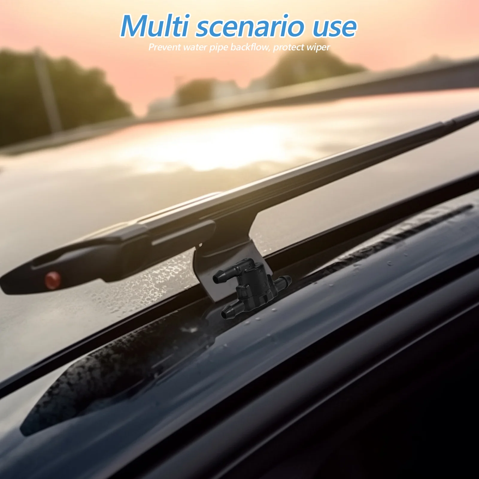 صمام فحص فوهة ممسحة الزجاج الأمامي الممتاز مع توافق خرطوم لنماذج مختلفة يضمن عدم وجود التدفق الخلفي ورذاذ متسابق