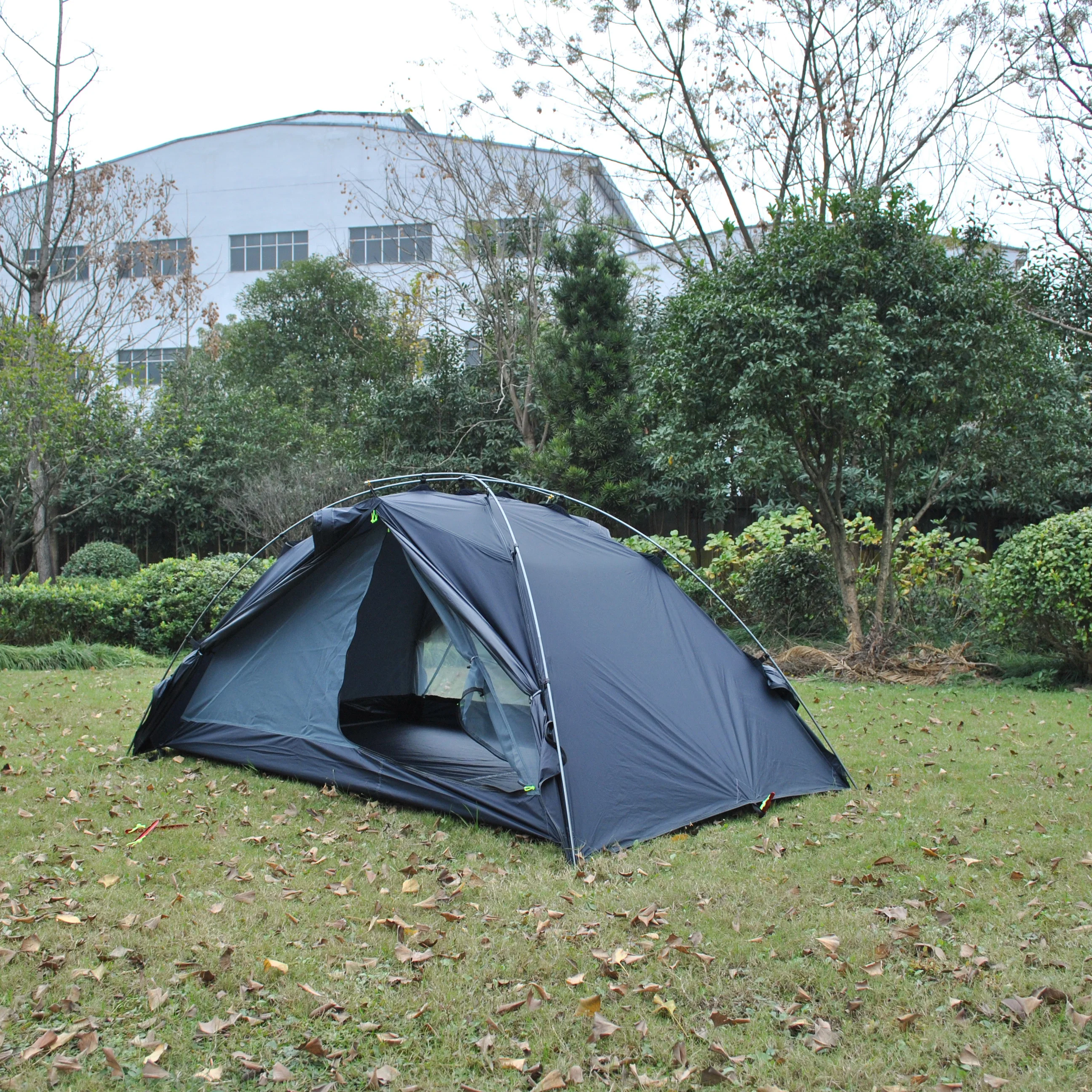 Ultralight Trekking Tent, Silicon Coated, Outdoor Gravity, 1P/2 P, Ultralight, 20D, 20D, CZX-312, Black