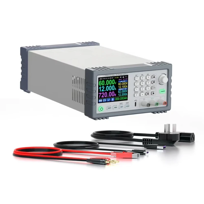 6012P-Max 5 Digit Assembled AC-DC Bench Power Supply 60V 12A 720W Adjustable Stabilizer For Laptop Phone Repair Testing