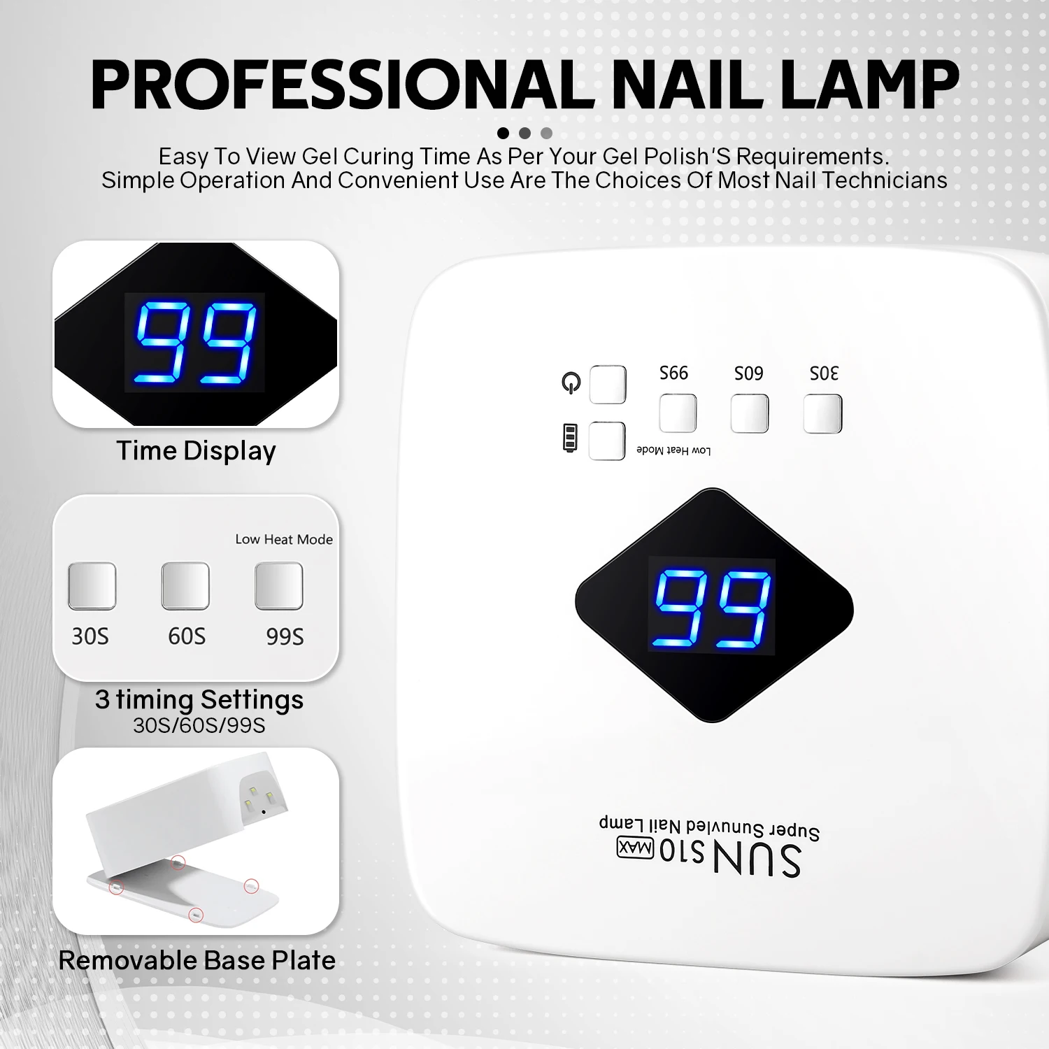 Sèche-ongles sans fil aste, lampe UV LED, détection automatique, durcissement du vernis gel, outil de manucure professionnel, 30LED